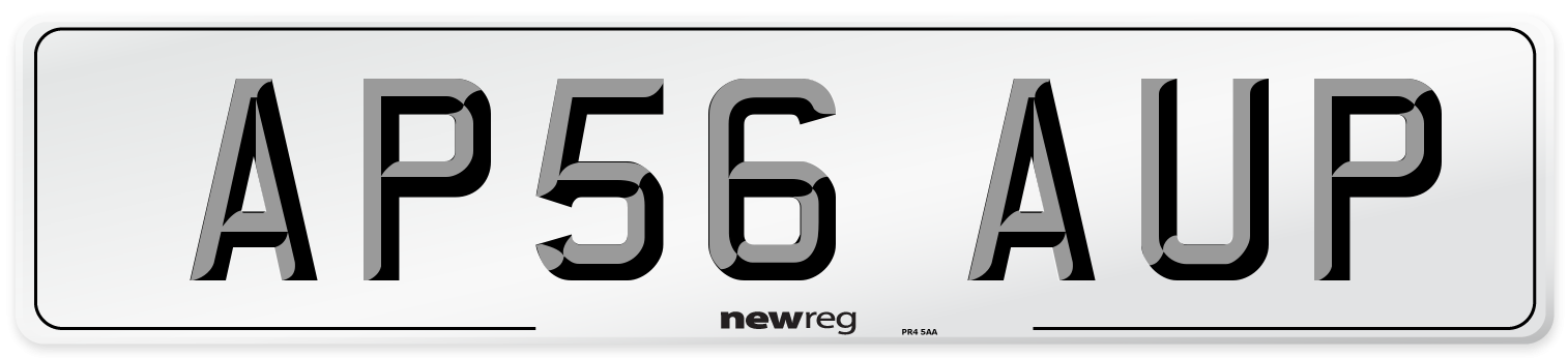 AP56 AUP Number Plate from New Reg